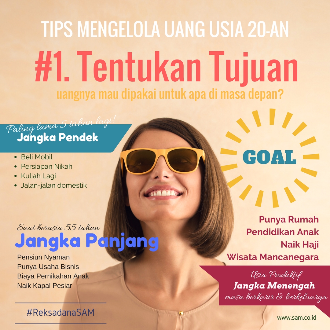 Infografis: Tips Mengelola Uang Usia 20-an
