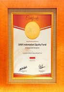 Penghargaan Consumer Choice in Equity Mutual Fund untuk Reksadana SAM Indonesian Equity Fund versi Warta Ekonomi